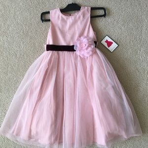 New with tag Pink glitter special occasion holiday new year dress size 6X